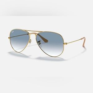 Ray Ban Aviator Gradient Blue/ Gold